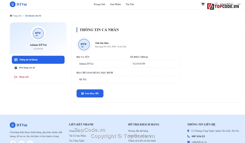 web bán điện thoại,website bán điện thoại,web bán phụ kiện